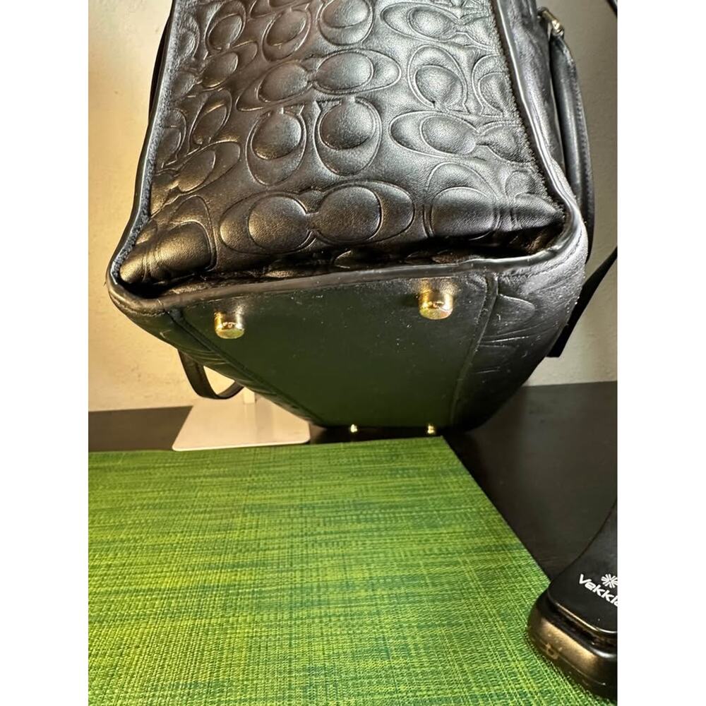 Coach Large Maggie Tote Bag in Signature Leather - Picture 4 of 10